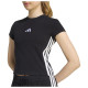 Adidas Γυναικεία κοντομάνικη μπλούζα Essentials 3-Stripes Padded Slim Baby T-Shirt